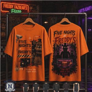 Five Nights At Freddy's Security Night Shift Freddy Fazbear Pizza Shirt