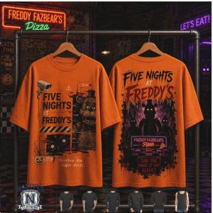 Five Nights At Freddy's Security Night Shift Freddy Fazbear Pizza Shirt
