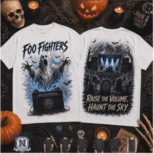 Foo Fighters Rock Band Halloween Ghost Concert T Shirt