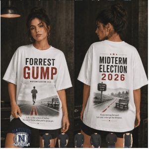 Forrest Gump Midterm Election 2026 Running Road Vintage Movie T Shirt