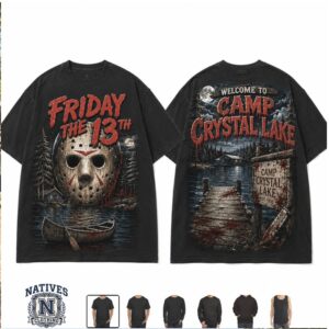 Friday The 13th Camp Crystal Lake Jason Voorhees Horror T Shirt