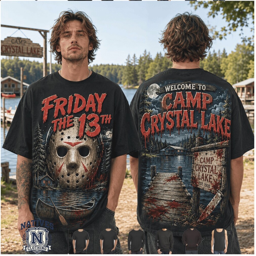Friday The 13th Camp Crystal Lake Jason Voorhees Horror T Shirt Friday The 13th Camp Crystal Lake Jason Voorhees Horror T Shirt
