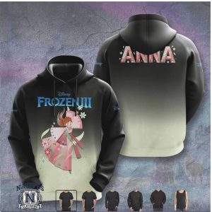 Frozen 3 Anna Floral Winter Fantasy Movie Fan T Shirt
