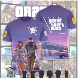 GTA VI Vice City Neon Aesthetic Rockstar Games Gaming Hoodie
