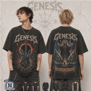 Genesis Progressive Rock Band Legacy Guitar Graphic T Shirt