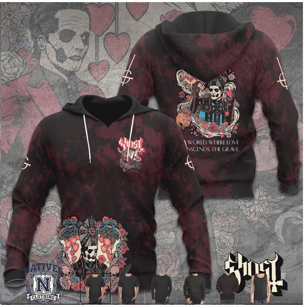 Ghost Band Papa Emeritus Be My Ghost Floral Rock T Shirt Ghost Band Papa Emeritus Be My Ghost Floral Rock T Shirt
