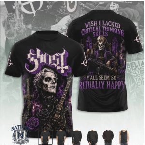 Ghost Band Papa Emeritus Purple Ritual Quote T Shirt