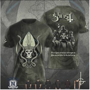 Ghost Band Papa Emeritus Snake Darkness Heavy Metal T Shirt