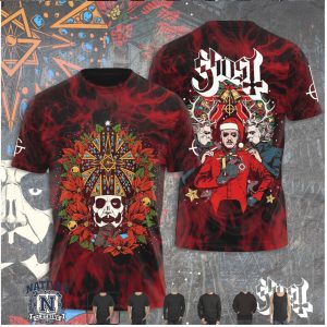 Ghost Band Papa Santa Claus Christmas Holiday Heavy Metal T Shirt