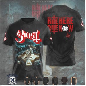 Ghost Band Rite Here Rite Now Grucifix Clock Graphic T Shirt