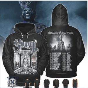 Ghost Band Skeleta World Tour Gothic Cathedral Rock T Shirt