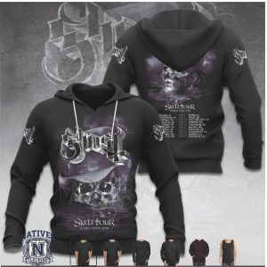 Ghost Band Skeletour 2026 Skull Tour Dates Heavy Metal T Shirt