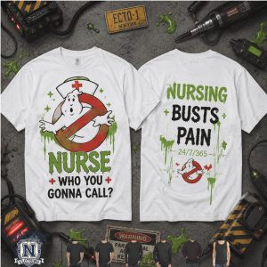 Ghostbusters Nurse Who You Gonna Call Nursing Busts Pain T Shirt
