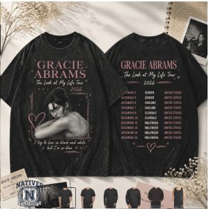 Gracie Abrams The Look At My Life Tour Concert T Shirt