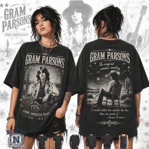 Gram Parsons Cosmic Cowboy American Music Vintage T Shirt