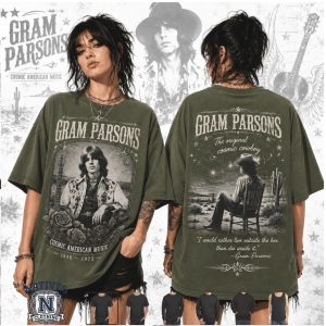Gram Parsons Cosmic Cowboy American Music Vintage T Shirt