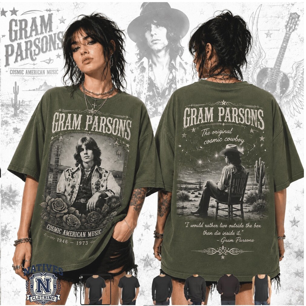 Gram Parsons Cosmic Cowboy American Music Vintage T Shirt Gram Parsons Cosmic Cowboy American Music Vintage T Shirt
