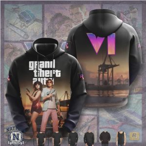 Grand Theft Auto VI Vice City Dockside Sunset Duo Graphic T Shirt