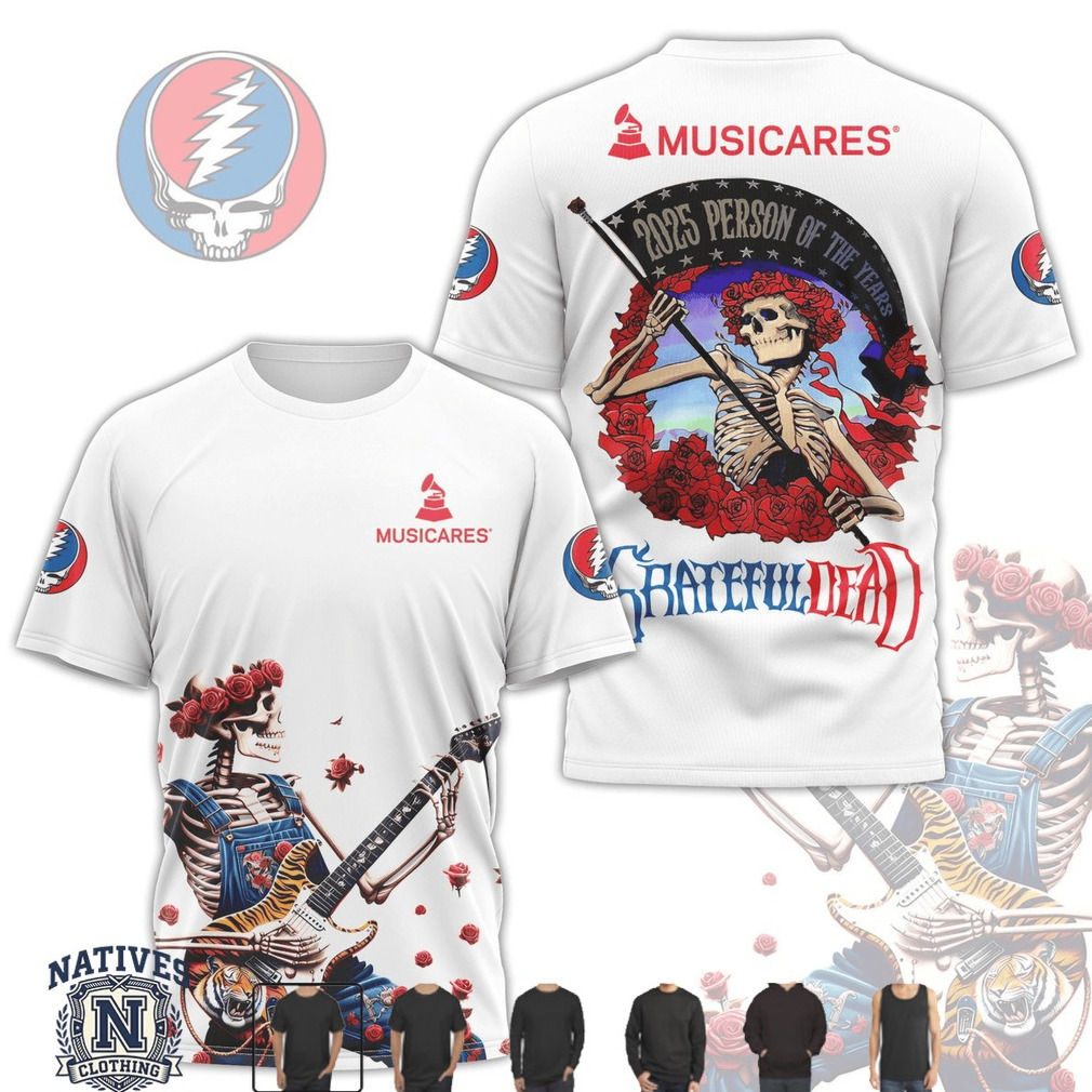 Grateful Dead 2025 MusiCares Person Of The Year Skeleton T Shirt Grateful Dead 2025 MusiCares Person Of The Year Skeleton T Shirt
