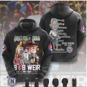 Grateful Dead Bob Weir Career Band List Memorial T Shirt
