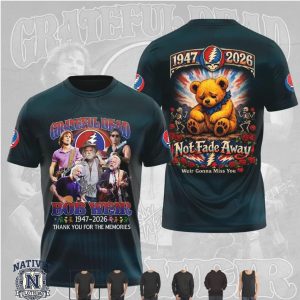 Grateful Dead Bob Weir Not Fade Away Tribute Bear T Shirt