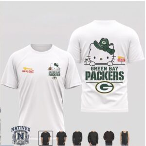 Green Bay Football Hello Kitty In N Out T Shirt