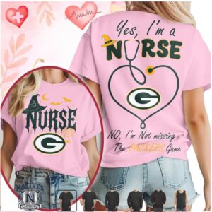 Green Bay Football Nurse Halloween Stethoscope T Shirt