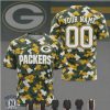 Green Bay Packers Salute To Service Camo Custom Name Number Jersey Green Bay Packers Salute To Service Camo Custom Name Number Jersey