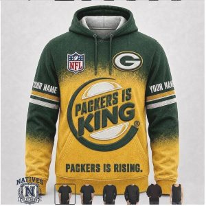 Green Bay Packers Custom Name Graphic Football Apparel Hoodie Shirt