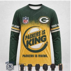 Green Bay Packers Custom Name Graphic Football Apparel Hoodie Shirt