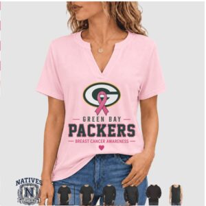 Green Bay Packers Football Faith Over Fear Breast Cancer Awareness T Shirt