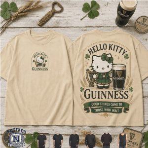 Guinness Beer Hello Kitty Good Things Come To Those Who Wait T Shirt Guinness Beer Hello Kitty Good Things Come To Those Who Wait T Shirt