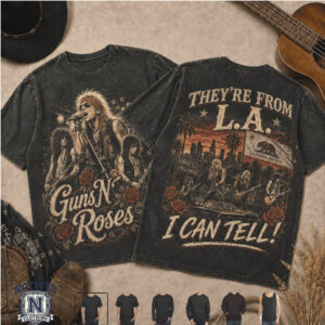 Guns N Roses Los Angeles California Vintage Rock Band T Shirt