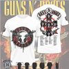 Guns N Roses World Tour 2026 Bridge Skeleton Rose Graphic T Shirt Guns N Roses World Tour 2026 Bridge Skeleton Rose Graphic T Shirt