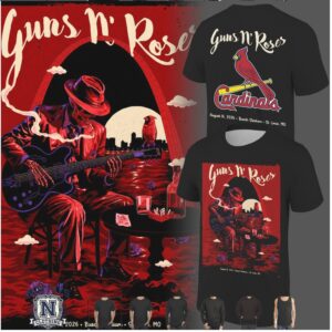 Guns N Roses St Louis Cardinals Baseball Stadium T Shirt