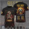 Guns N Roses World Tour 2026 Rose Silhouette Concert Hoodie Guns N Roses World Tour 2026 Rose Silhouette Concert Hoodie