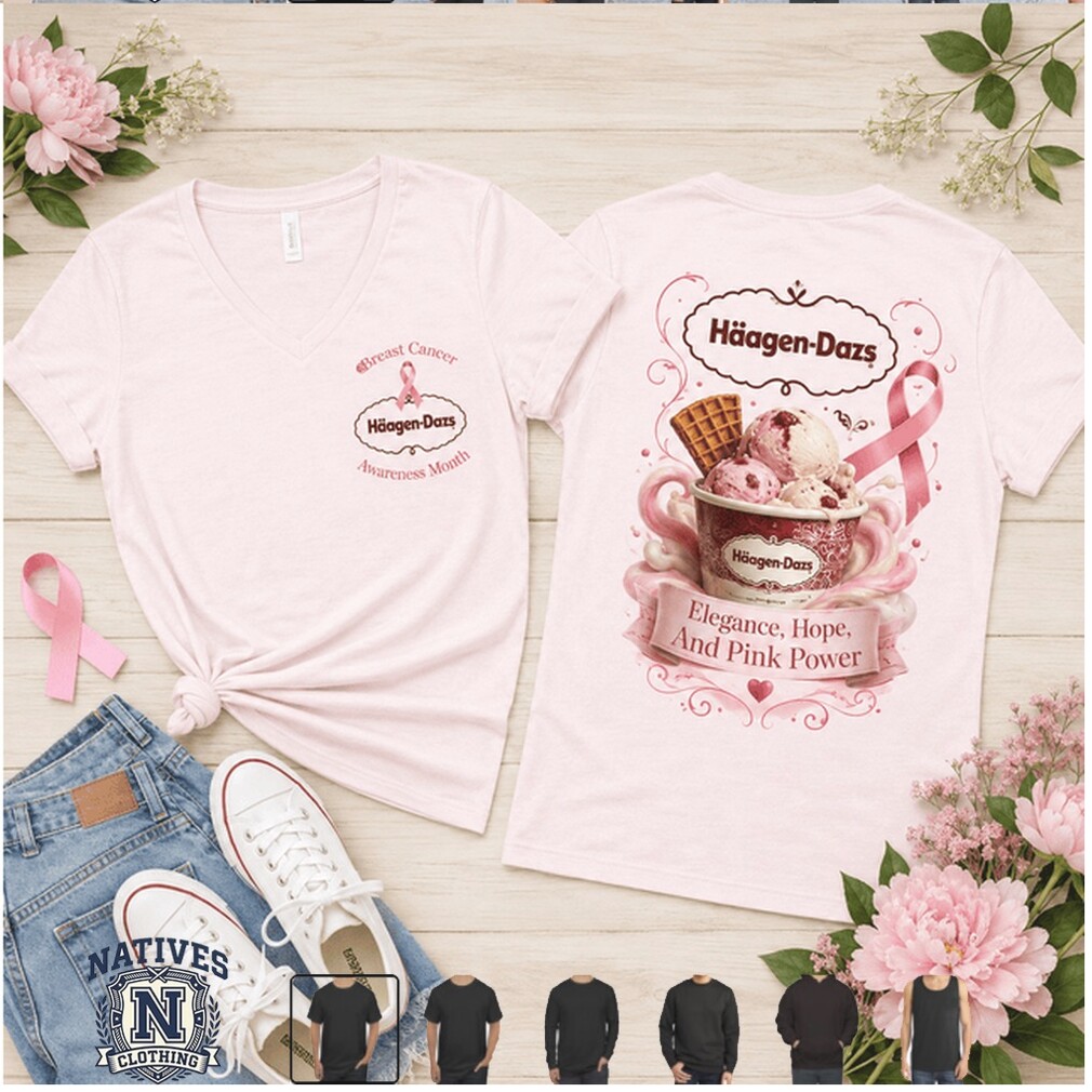 Haagen Dazs Breast Cancer Awareness Pink Power T Shirt Haagen Dazs Breast Cancer Awareness Pink Power T Shirt