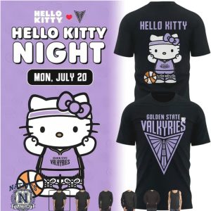 Hello Kitty Golden State Valkyries Basketball Night Sports Fan T Shirt