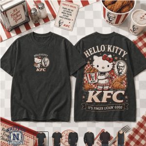 Hello Kitty KFC Fast Food Finger Lickin Good Vintage T Shirt Hello Kitty KFC Fast Food Finger Lickin Good Vintage T Shirt