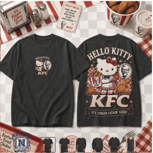 Hello Kitty KFC Fast Food Finger Lickin Good Vintage T Shirt
