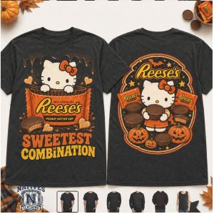 Hello Kitty Reese's Peanut Butter Cup Halloween Cute T Shirt