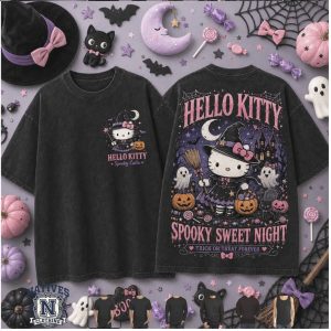 Hello Kitty Spooky Sweet Night Witch Halloween T Shirt