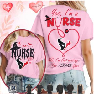 Houston Football Nurse Halloween Stethoscope T Shirt