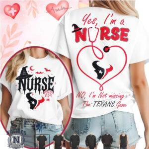 Houston Football Nurse Halloween Stethoscope T Shirt