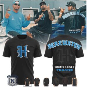 Houston Texans Born X Raised Screwston Lettering T Shirt