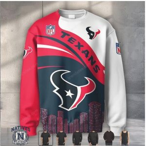 Houston Texans Bull Logo City Skyline Jacket Hoodie