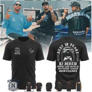 Houston Texans DJ Screw Rest In Peace Tribute T Shirt