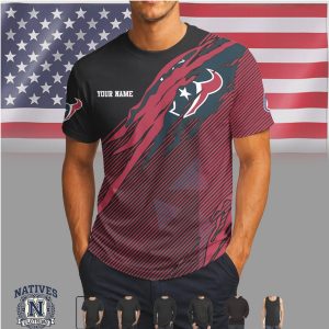 Houston Texans Football Personalized Graphic T Shirt