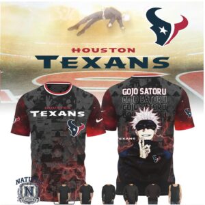 Houston Texans Gojo Satoru Anime Manga Football T Shirt
