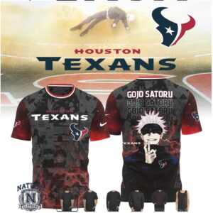 Houston Texans Gojo Satoru Anime Manga Football T Shirt